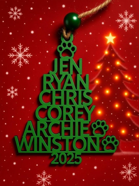 Personalized Name Ornaments