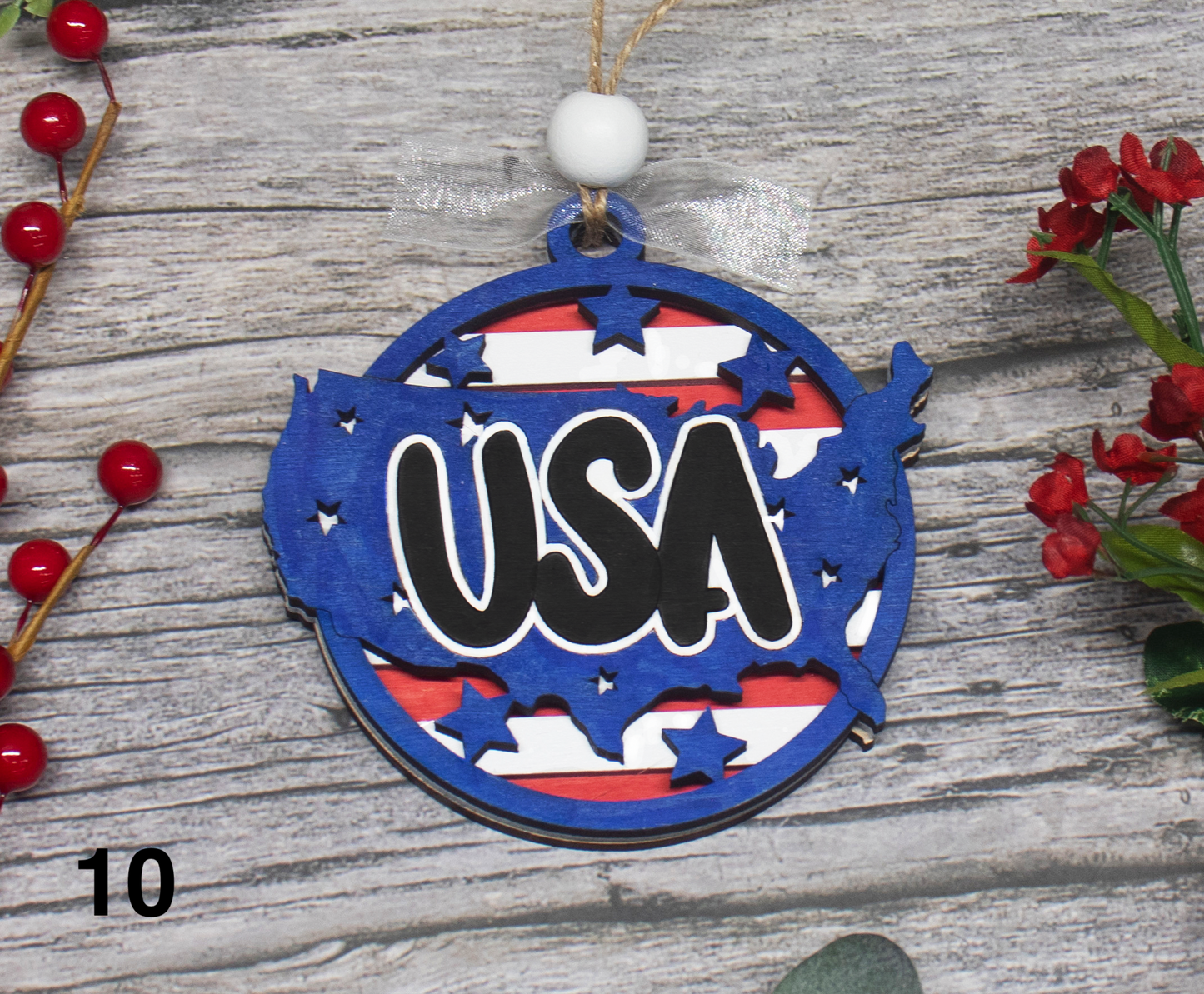 All American Christmas Ornaments