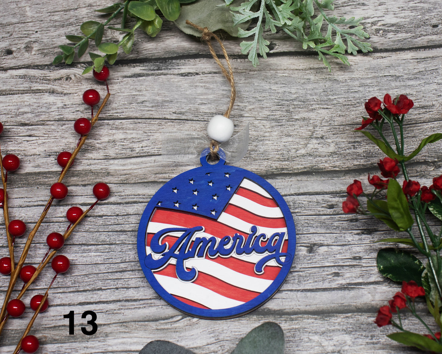 All American Christmas Ornaments