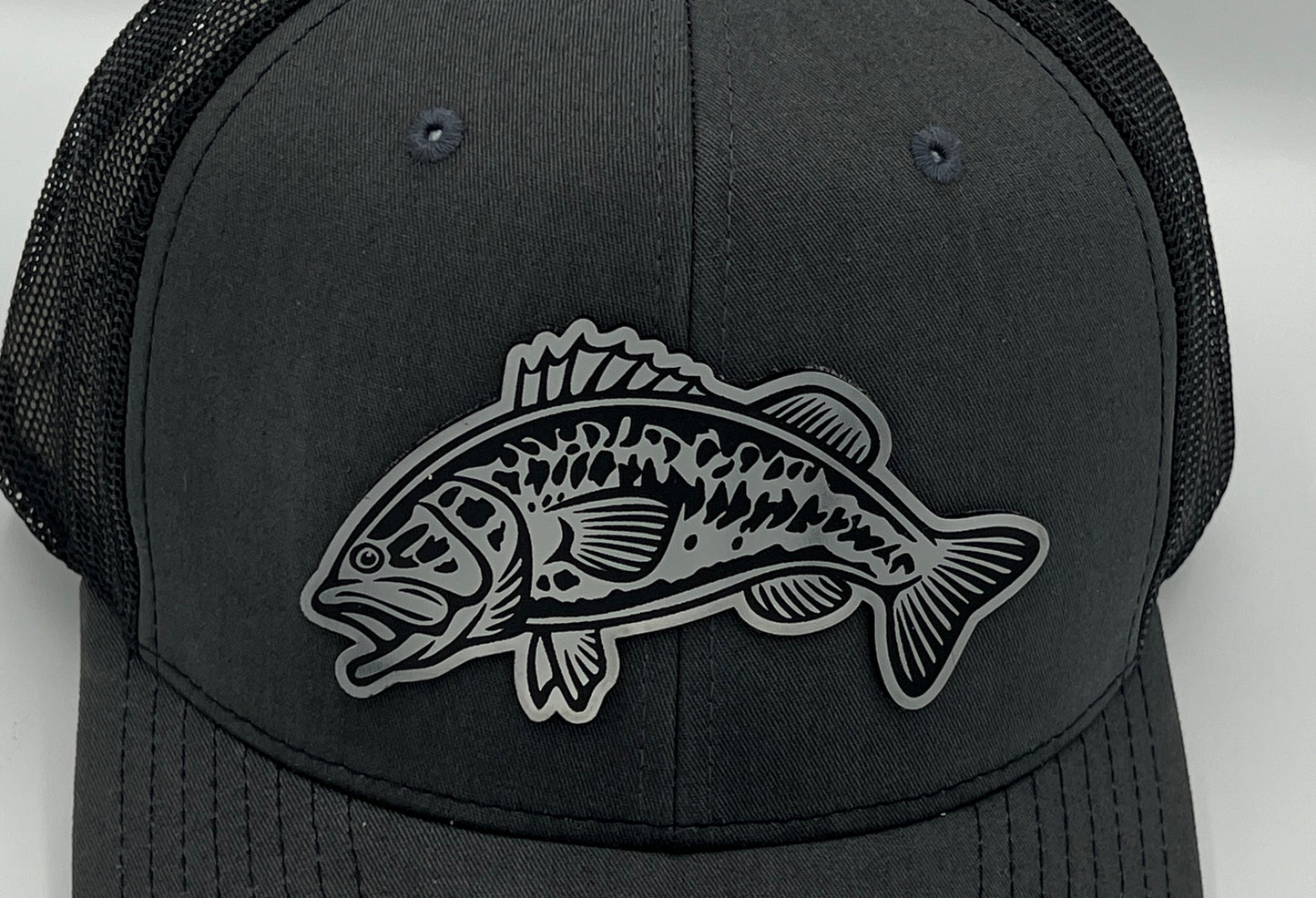 Chapeau Peche Casquette Big Bass Camouflage Et Noir - Visière Chapeau Peche Casquette Big Bass Camouflage Et Noir - Visière