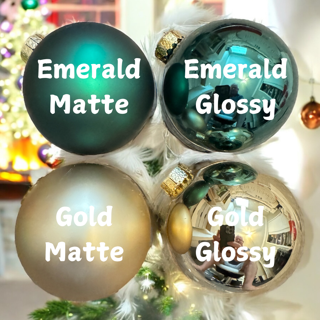 Peronsalized Glass Christmas Ornament