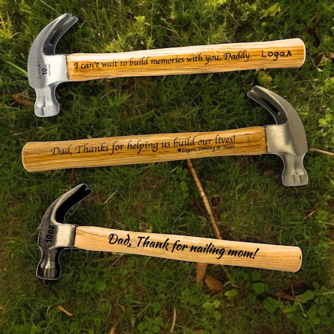 Personalized Engraved Dad Hammer