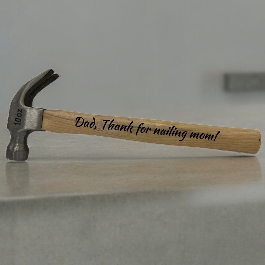 Personalized Engraved Dad Hammer