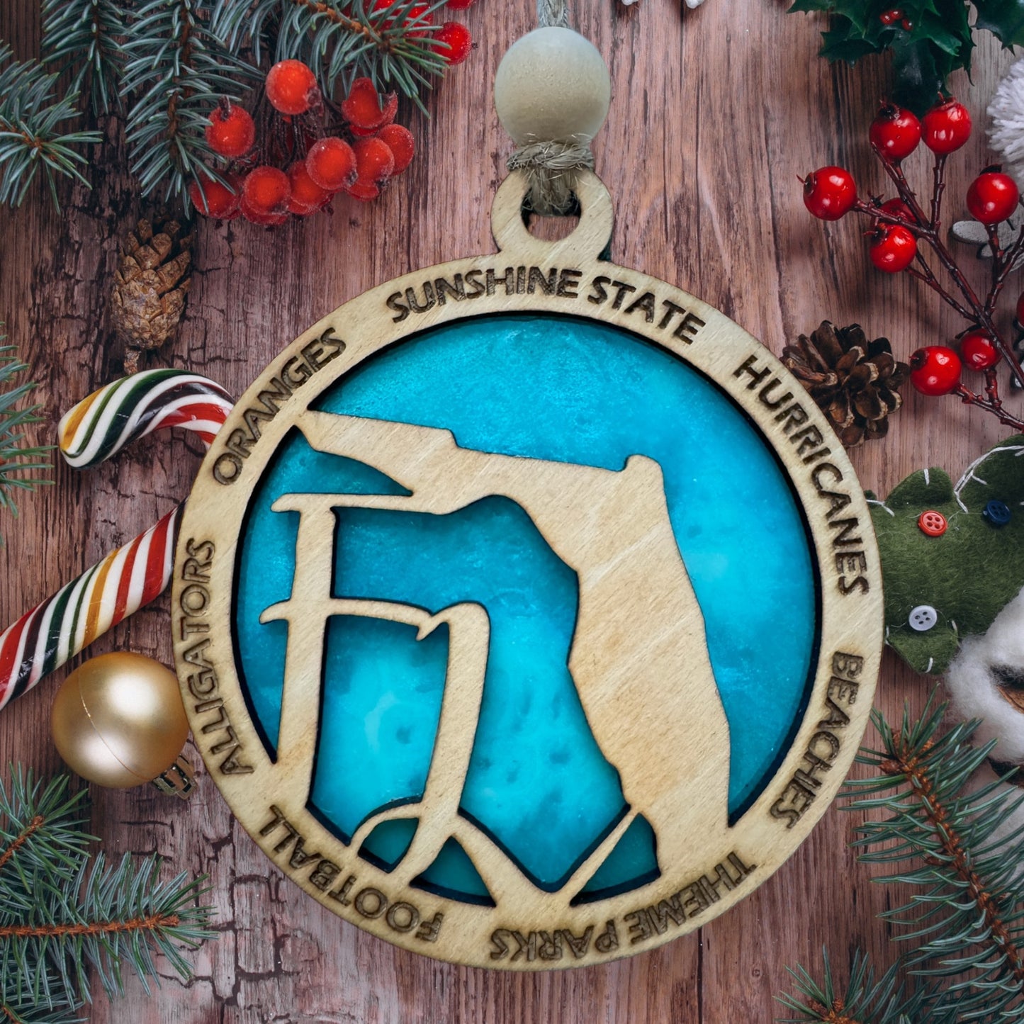 Florida Resin Ornament